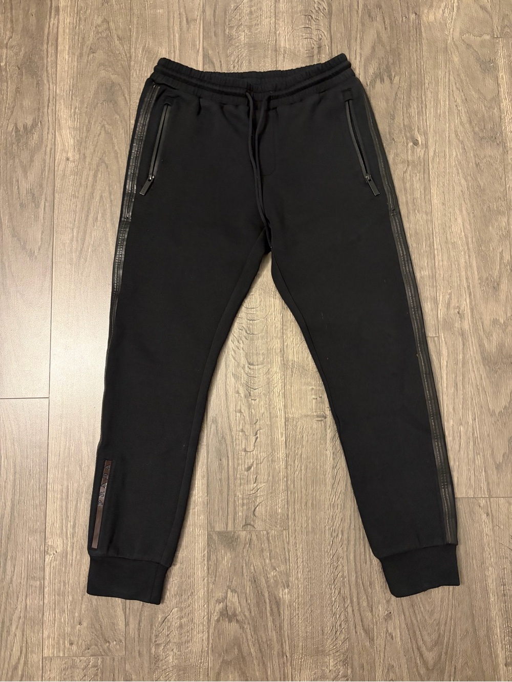 Prada Black Fleece jogger Pants